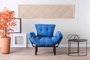 Atelier Del Sofa Nitta Single - Sillón de orejas Azul